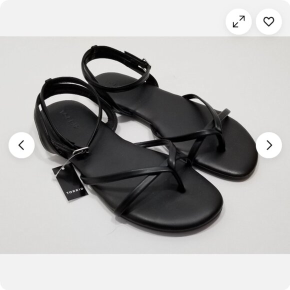 TORRID Size 8.5 WW Strappy Sandals 6627E1M - Picture 1 of 9